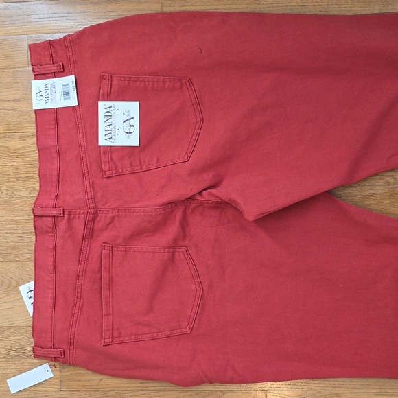 GLORIA VANDERBILT WOMEN'S PLUS  "AUTUMN BLAZE" PANTS JEANS AMANDA SIZE 22W SHORT - Picture 11 of 16